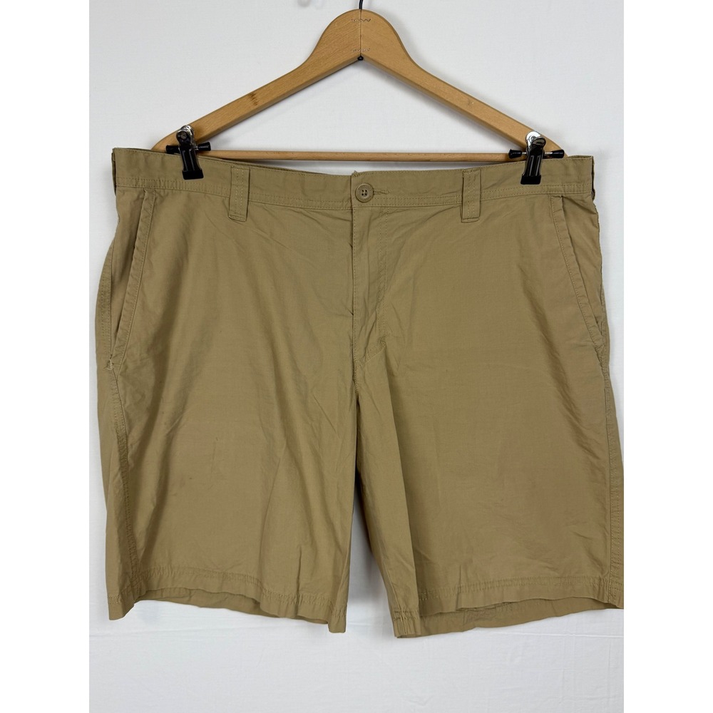 Columbia Shorts Men's 40  10" inseam Tan Khaki Cotton‎ Outdoor Casual Hiking